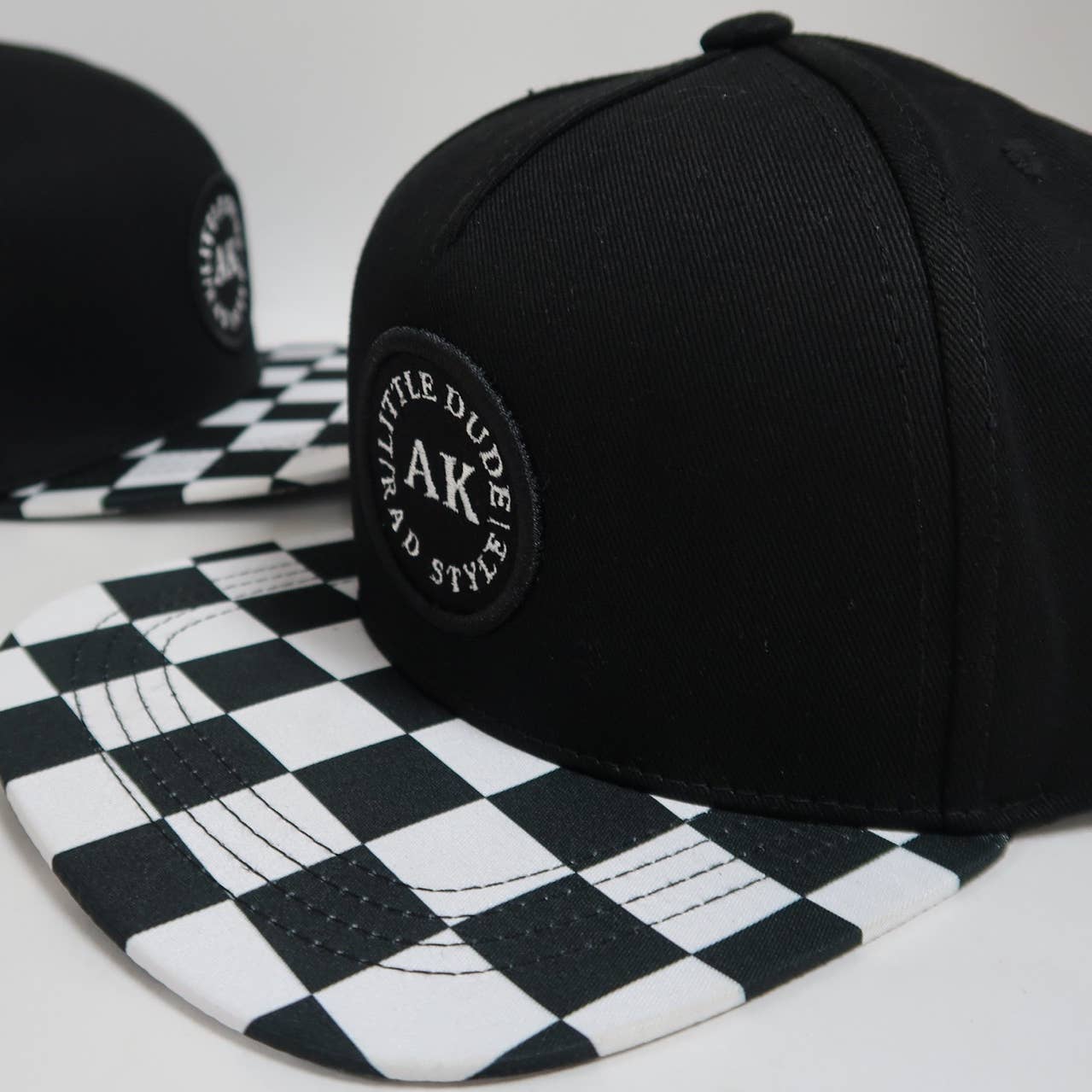 AK Clothing Co. Ak Original Snapback - Black & White Checker