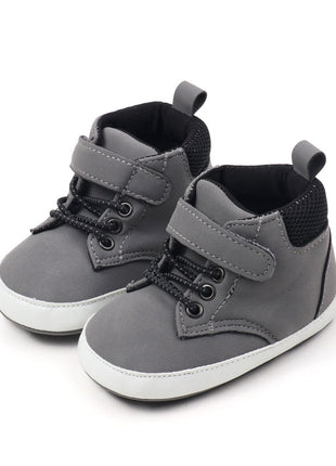 Kids Charm Online Gray cute boy baby shoes w/ velcro. MY3192-G
