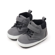 Kids Charm Online Gray cute boy baby shoes w/ velcro. MY3192-G