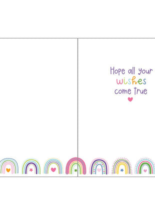 Gina B Designs Birthday Greeting Card - Rainbows