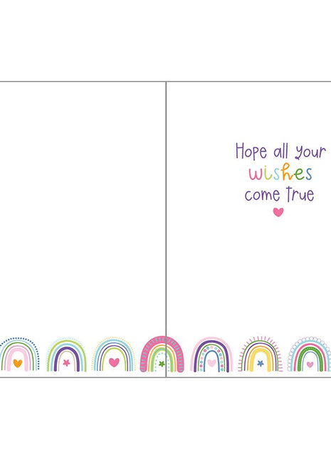 Gina B Designs Birthday Greeting Card - Rainbows