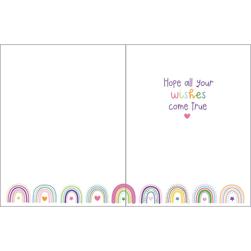 Gina B Designs Birthday Greeting Card - Rainbows