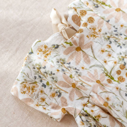 PETITE EvelinaApparel Malia Dress || Ivory & Blush Flowers Details