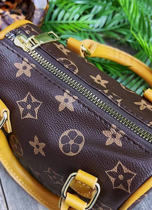 Kids Charm Online Brown Khaki Star Printed Satchel Crossbody