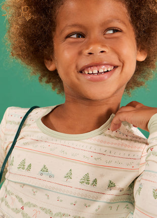 Model Wearing Magnetic Me Time Of Wonder Magnetic PJ Set