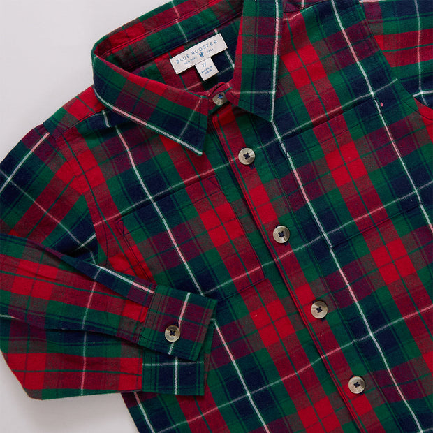 Pink Chicken Jack Shirt - Red Tartan Details