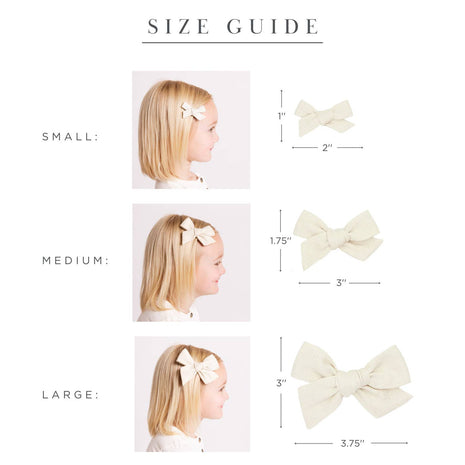 Lou Lou & Company Clip Bow Size Chart