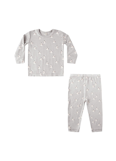 Quincy Mae Bamboo Pajama Set || Snowmen 