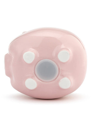 Demdaco Pink Ceramic Classic Piggy Bank - 7x5.5x6in
