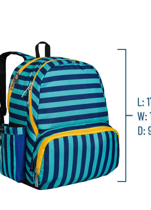 Wildkin Blue Stripes 17 Inch Backpack