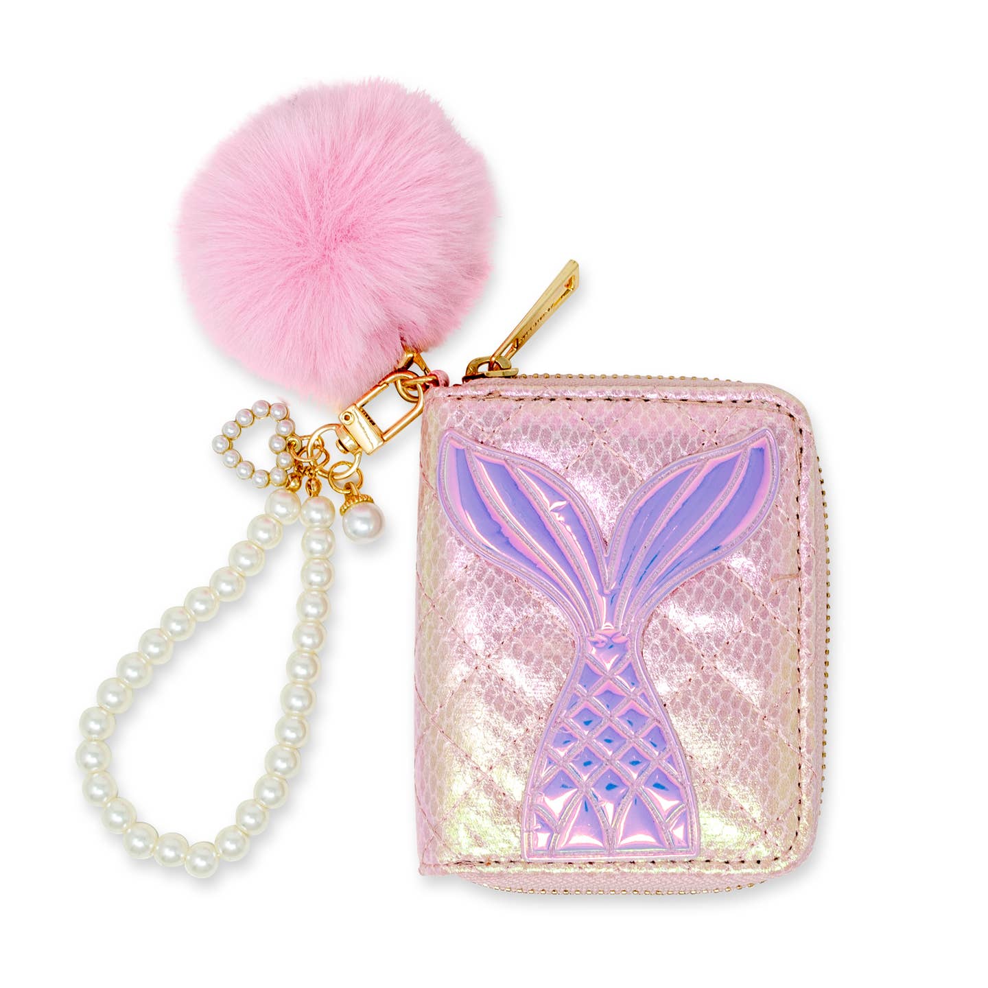 Mermaid Tail Pearl Strap Wallet