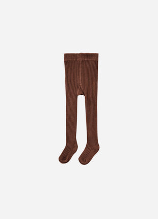 Rylee + Cru Ribbed Tights || Brown