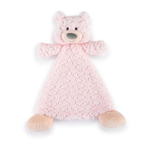 Demdaco Bella Bear Rattle Blankie Front