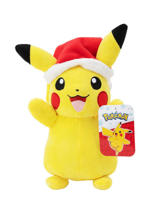 License 2 Play Toys Pokemon 8in Holiday Plush Assortment in 6pc Display - Pikachu 