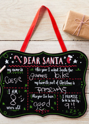 Demdaco Dear Santa Chalkboard
