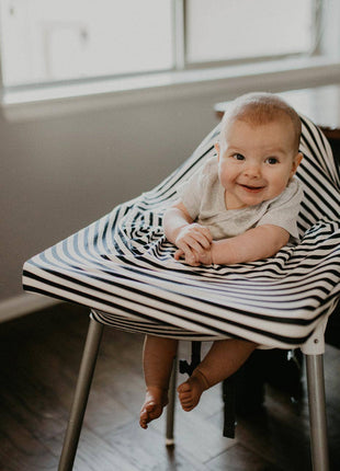 Parker Baby Co. Multi-Use Cover on a highchair