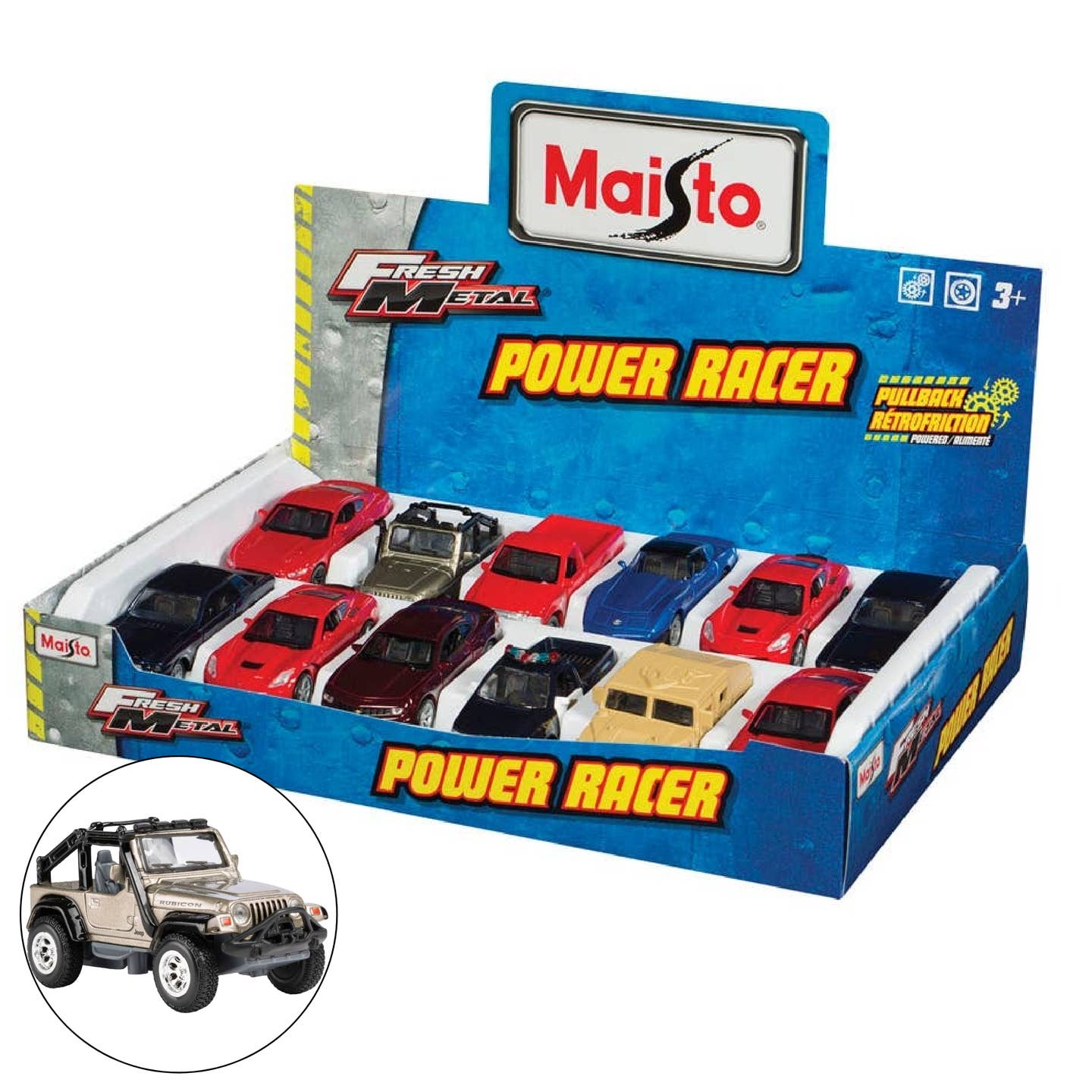 Toysmith Fresh Metal Power Racers Toy Cars