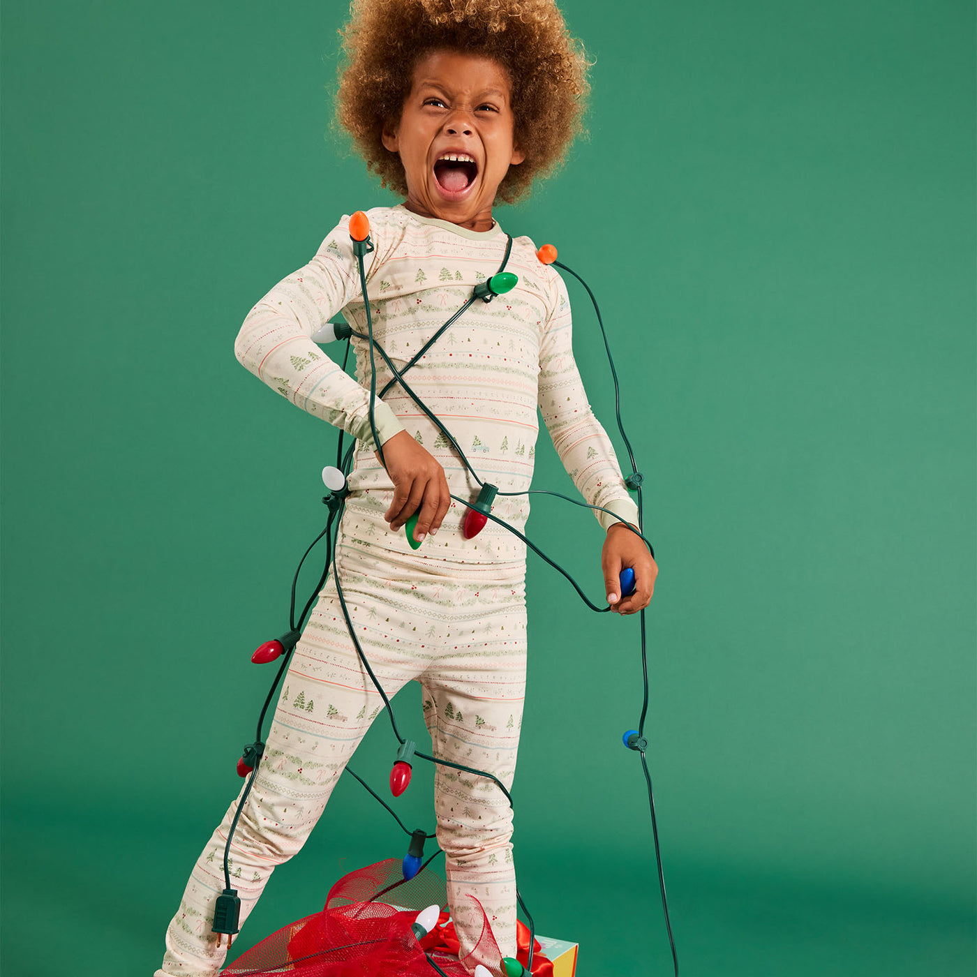 Model Wearing Magnetic Me Time Of Wonder Magnetic PJ Set