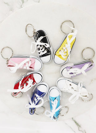 Love And Repeat Canvas Rubber Sole Sneakers Novelty Key Chain