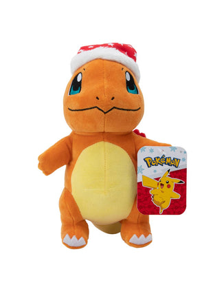 License 2 Play Toys Pokemon 8in Holiday Plush Assortment in 6pc Display - Charmander