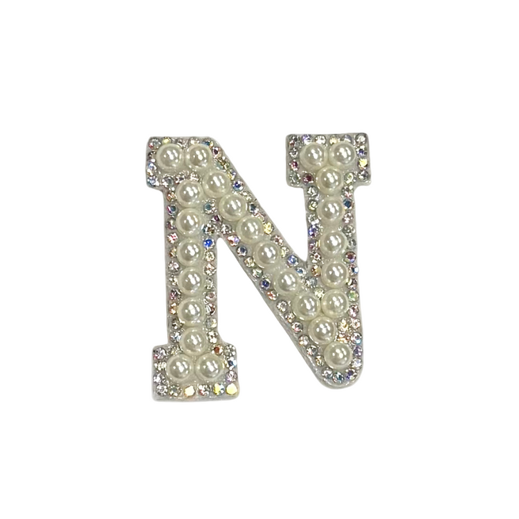 Diamond Pearl Letter Patches