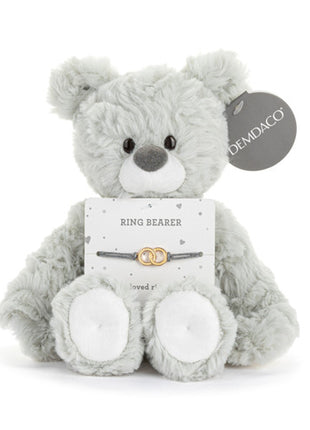 Demdaco Ring Bearer Gray Bear - 6in