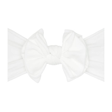 Baby Bling Bows Baby Bling® Fab-Bow-Lous® Soft Nylon Bow Headband - white