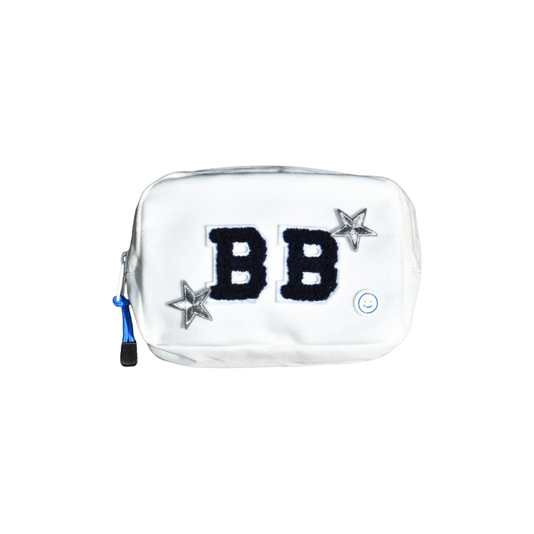 Becco Bags Becco Belt Bag - Cream with patches