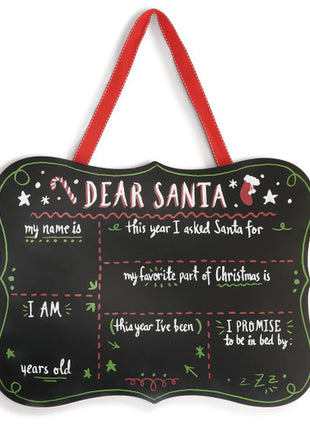 Demdaco Dear Santa Chalkboard