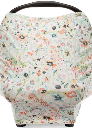 Parker Baby Co. Multi-Use Cover, Bloom on a car seat 