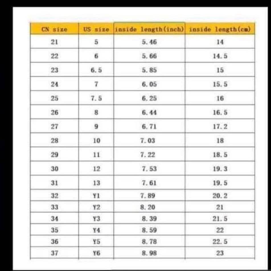 Torn and Trendy Size Chart