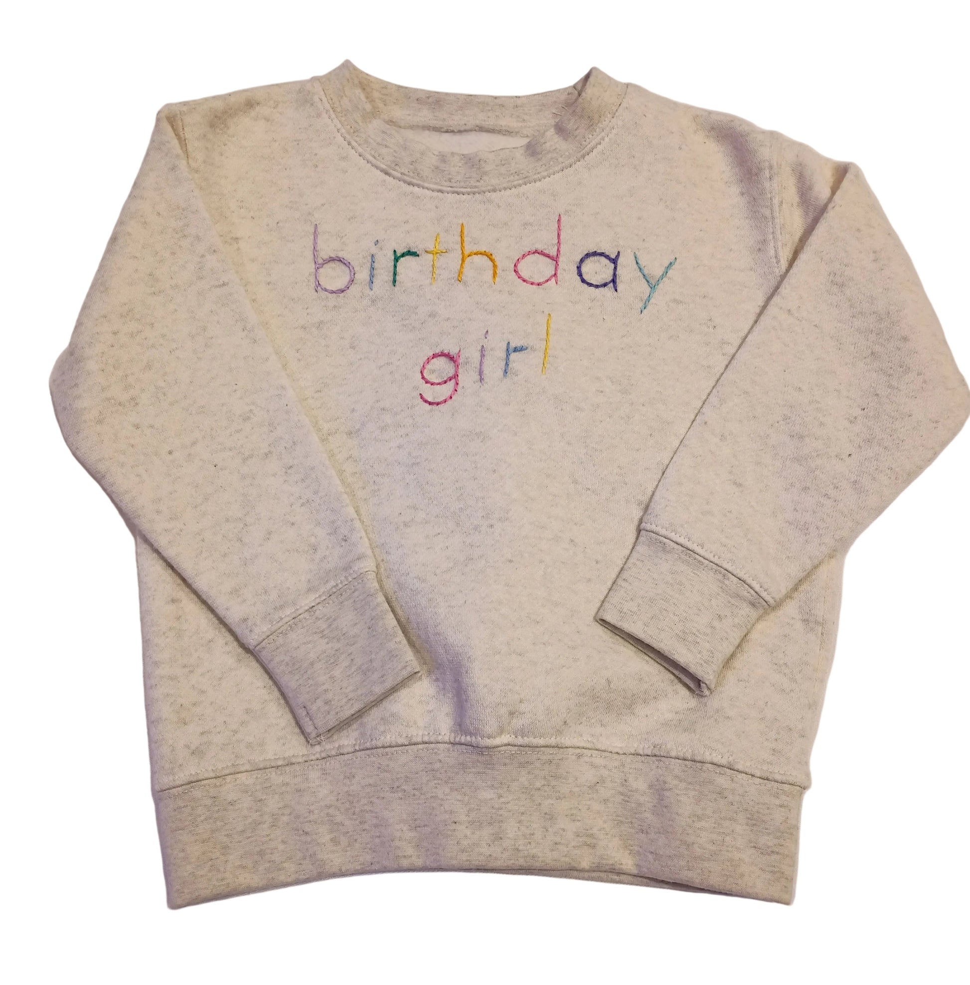 Sweet Olive Street Birthday Girl Embroidered Sweatshirt 