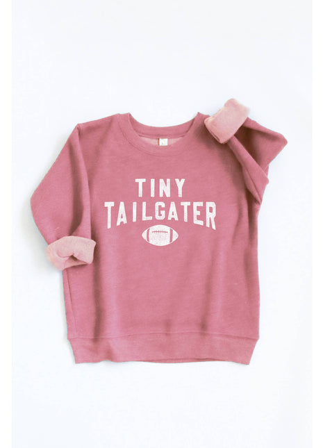 Oat Collective Tiny Tailgater Toddler Unisex Graphic Sweatshirt - Mauve