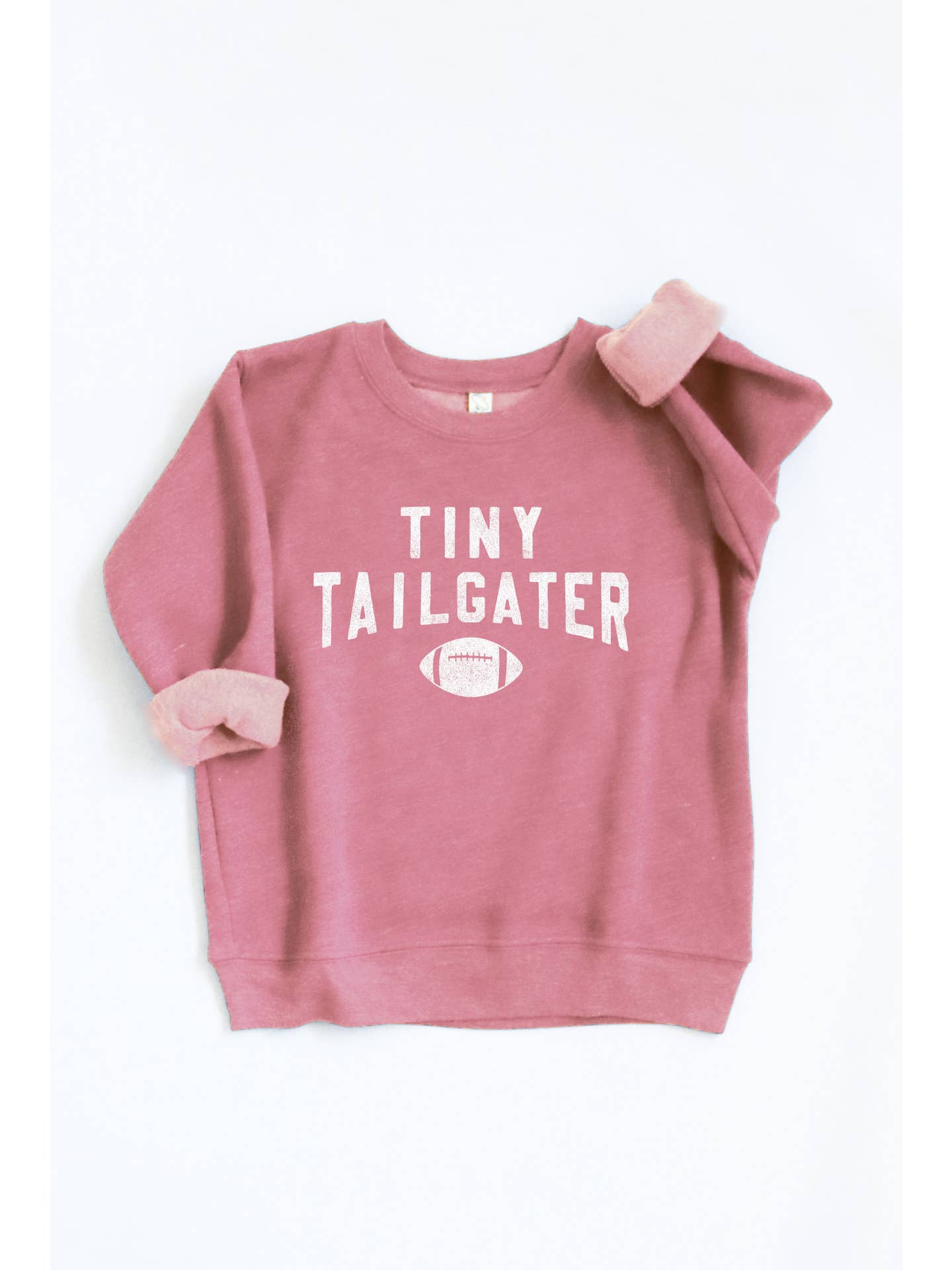 Oat Collective Tiny Tailgater Toddler Unisex Graphic Sweatshirt - Mauve