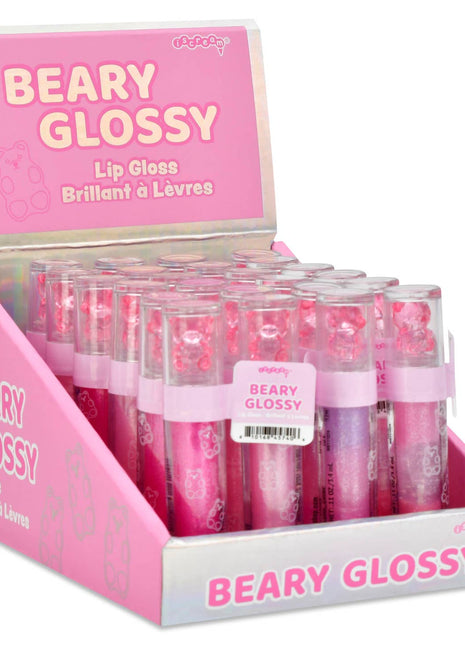 Iscream Beary Glossy Lip Gloss Pdq - 24 Pieces