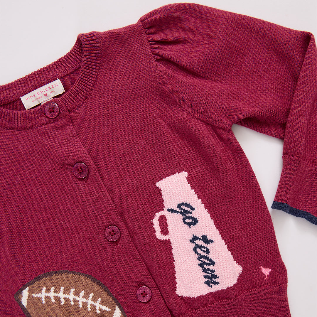 Pink Chicken Girls Constance Sweater Go Team