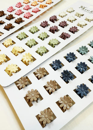 Love And Repeat 24 Pcs Assorted Color Mini Daisy Hair Claw