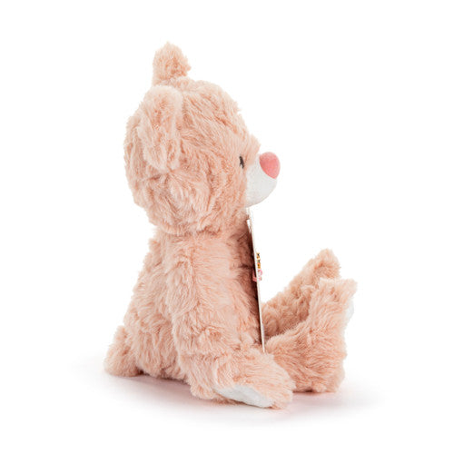 Demdaco Flower Girl Pink Bear - 6in Side