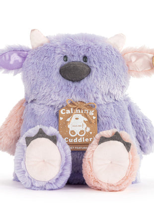 Demdaco Calming Cuddlers Purple Monster Stuffed Animal 10"