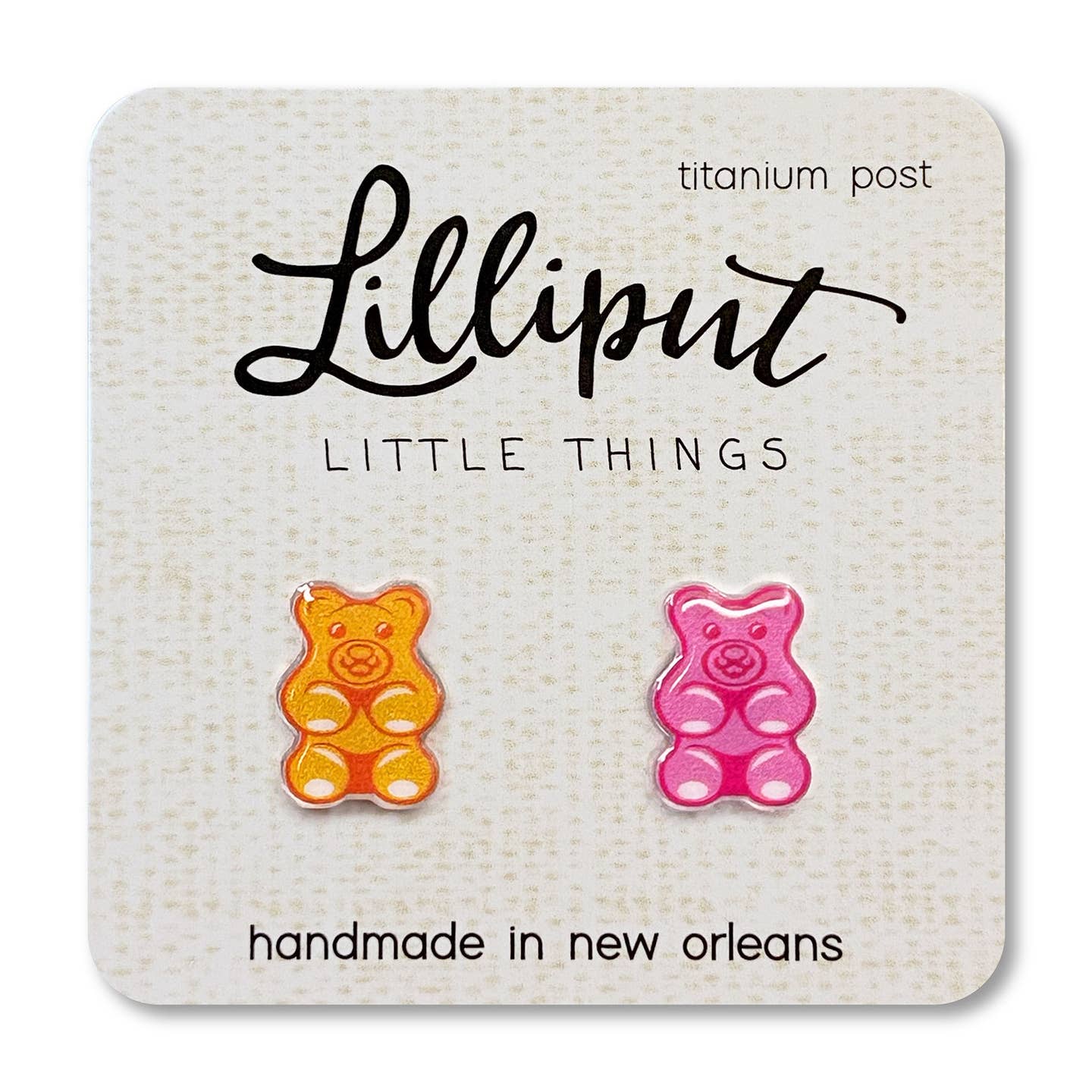 Lilliput Little Things Gummy Bear Earrings