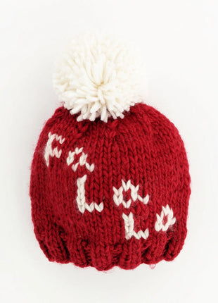 Huggalugs Fa La La Hand Knit Pom Pom Beanie Hat