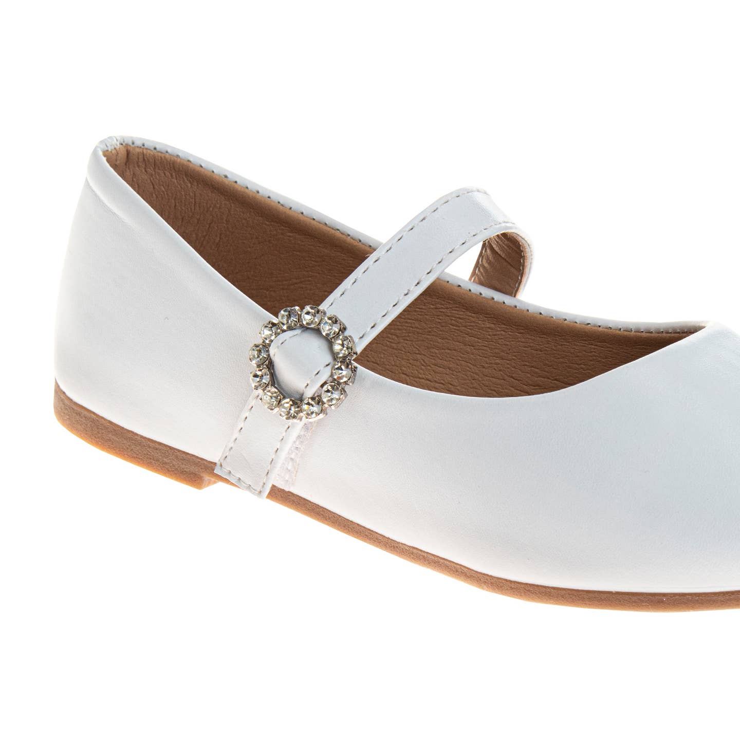 Josmo Shoes Kensie Girl Big Kid Rhinestone Buckle Mary Jane Flats