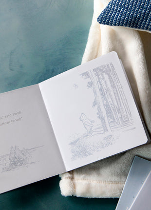 Demdaco Winnie-the-Pooh Book and Blanket Gift Set - 5x5in Set