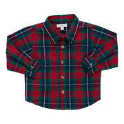 Pink Chicken Jack Shirt - Red Tartan Front