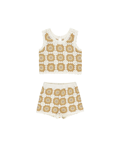 Rylee & Cru Crochet Tank Set || Marigold Daisy 