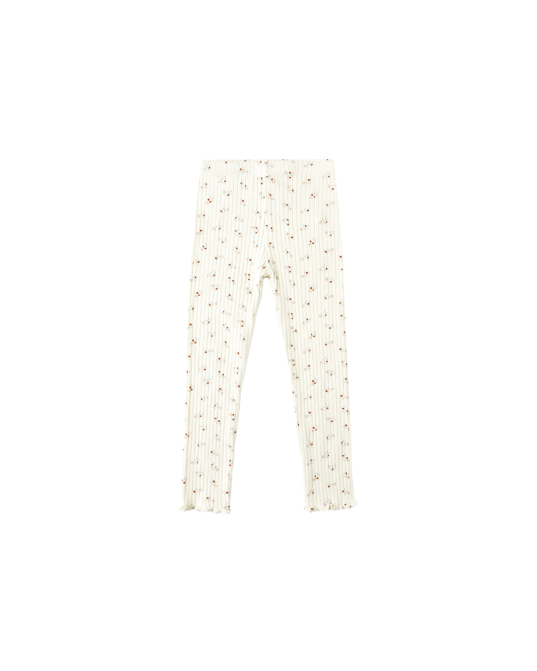 Rylee + Cru Legging || Natural Ditsy