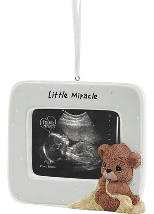Precious Moments Little Miracle Baby Photo Frame Ornament