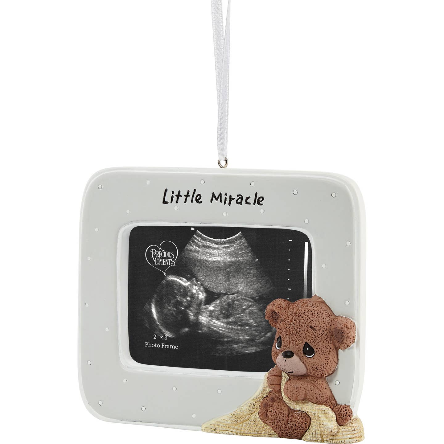 Precious Moments Little Miracle Baby Photo Frame Ornament