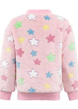 Lola And The Boys Pinky Fuzzy Reversible Bomber Back