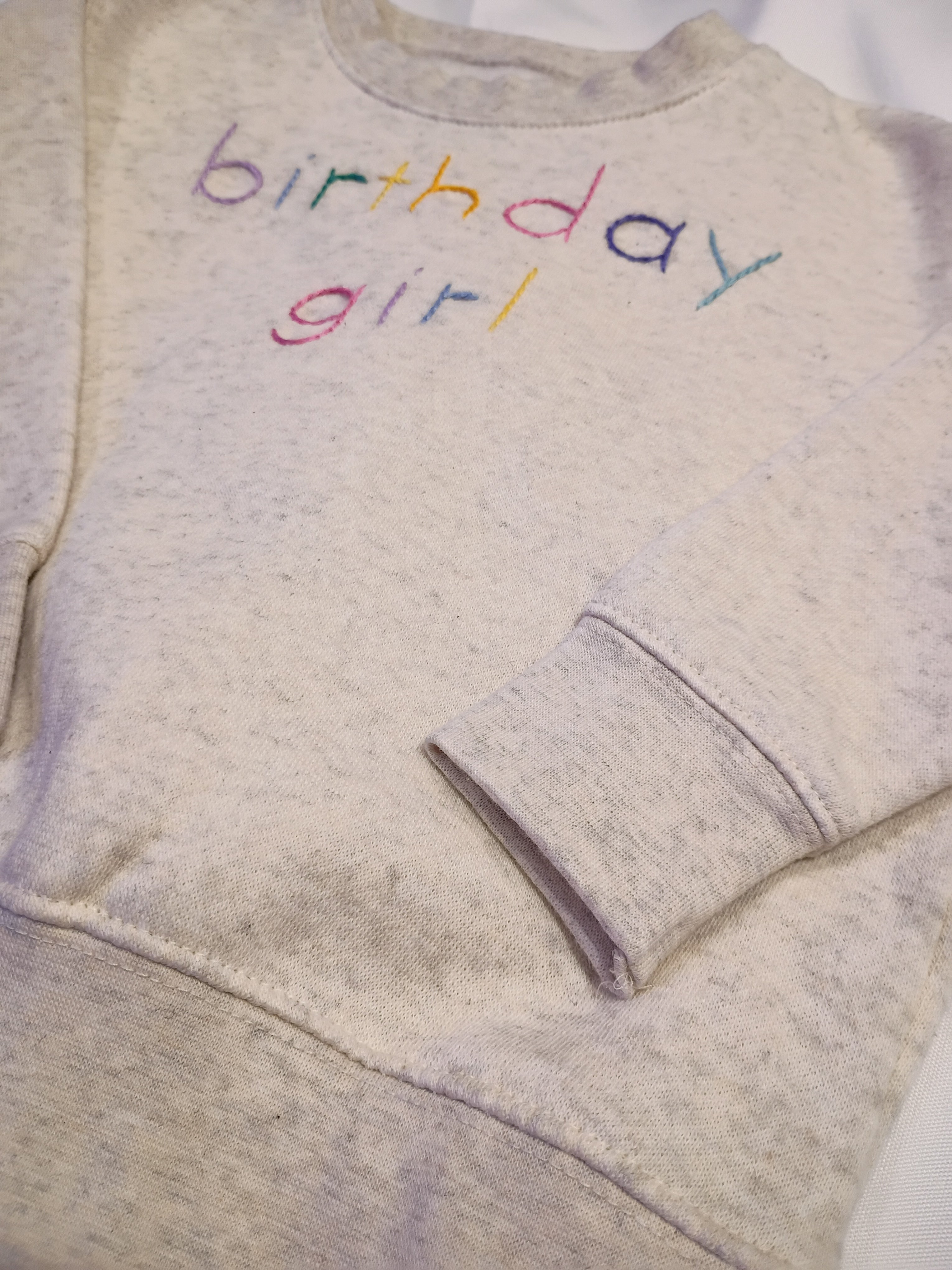 Sweet Olive Street Birthday Girl Embroidered Sweatshirt 